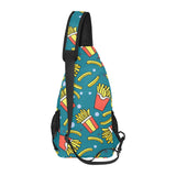 French fries red paper box pattern All Over Print Chest Bag