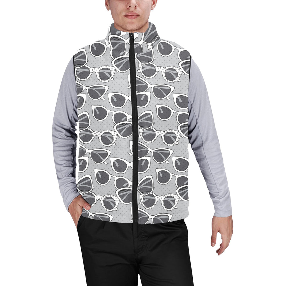 Sun Glasses Pattern Print Design 04 Men's Padded Vest