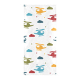 Colorful helicopter pattern Beach Towel