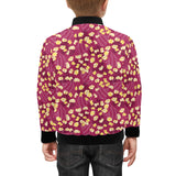 Popcorn Pattern Print Design 02 Kids' Boys' Girls' Bomber Jacket