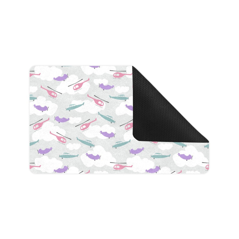 Helicopter plane pattern Doormat