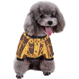 Egypt Hieroglyphics Pattern Print Design 05 All Over Print Pet Dog Round Neck Fuzzy Shirt