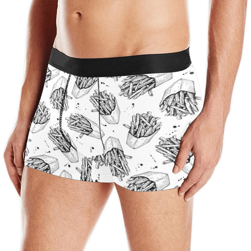 Hand drawn french fries pattern Men's All Over Print Boxer Briefs Men's Underwear