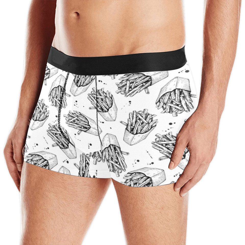 Hand drawn french fries pattern Men's All Over Print Boxer Briefs Men's Underwear