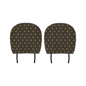 Casino Cards Suits Pattern Print Design 01 Car Headrest Cover