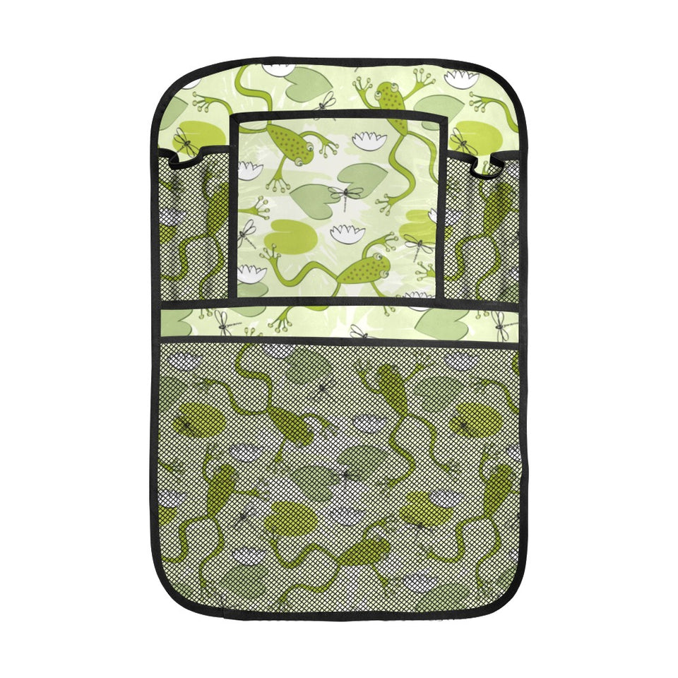 Cute frog dragonfly pattern Car Seat Back Organizer