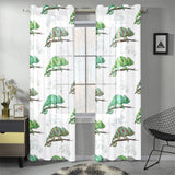 Chameleon lizard pattern Gauze Curtain