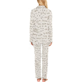 Chemistry Periodic Table Pattern Print Design 04 Women's Long Pajama Set