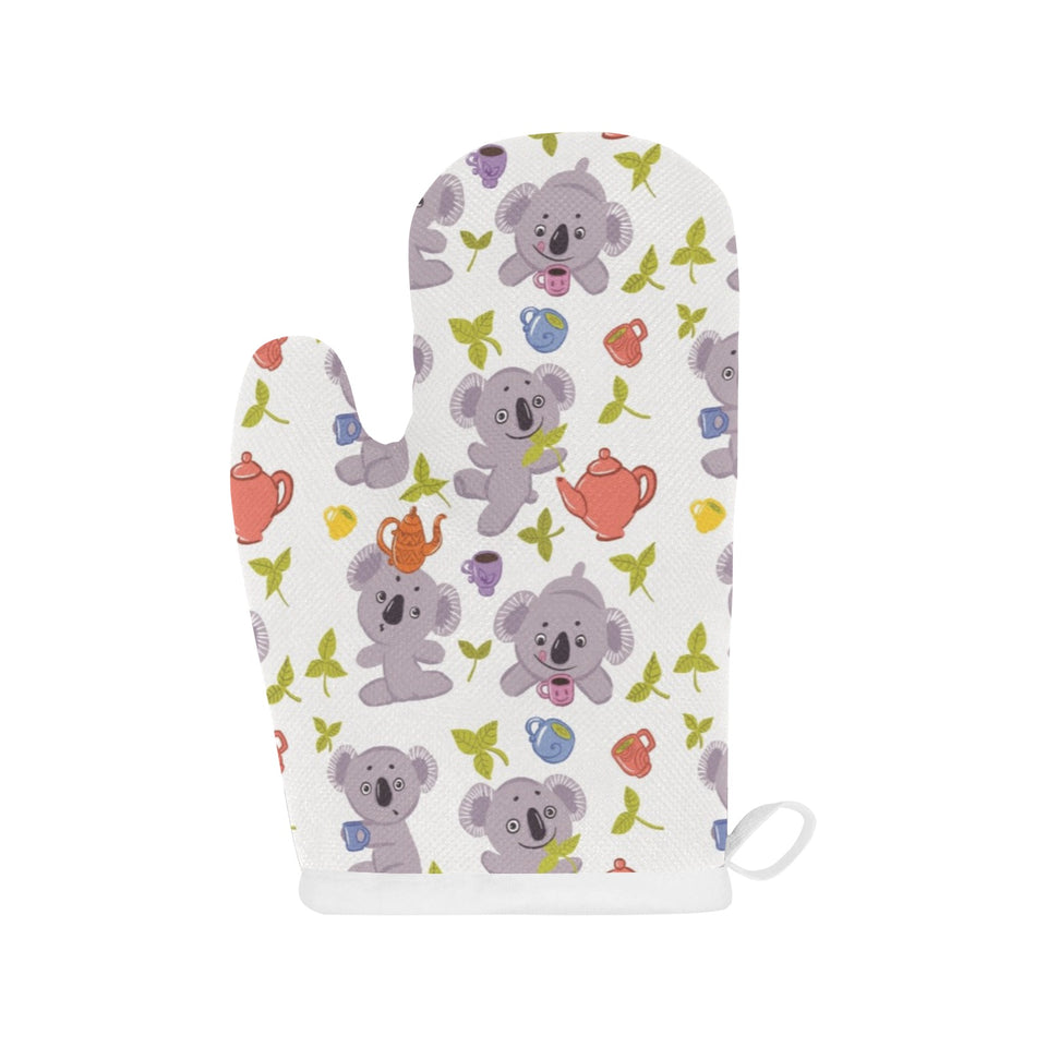Cute koalas teapots tea Heat Resistant Oven Mitts