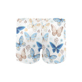 blue butterfly pattern Men's Swimming Trunks