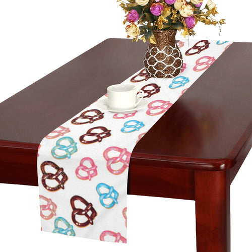 Pretzels Pattern Print Design 04 Table Runner