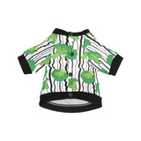 Cool Broccoli pattern All Over Print Pet Dog Round Neck Fuzzy Shirt