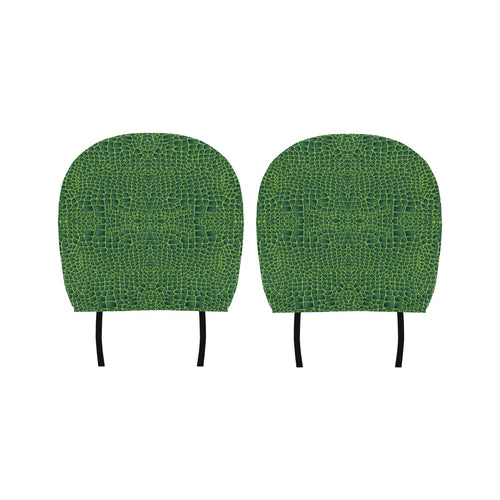 Crocodile Skin Printed Car Headrest Cover