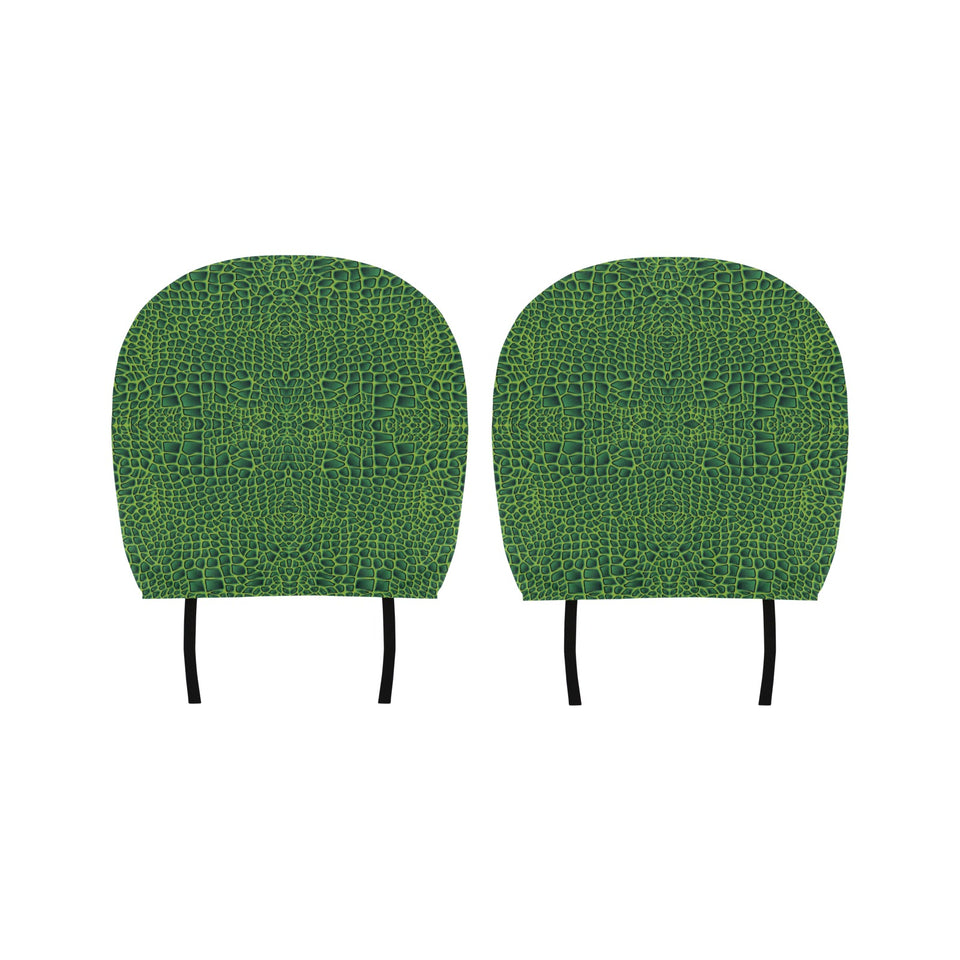 Crocodile Skin Printed Car Headrest Cover