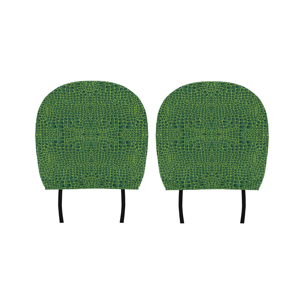 Crocodile Skin Printed Car Headrest Cover