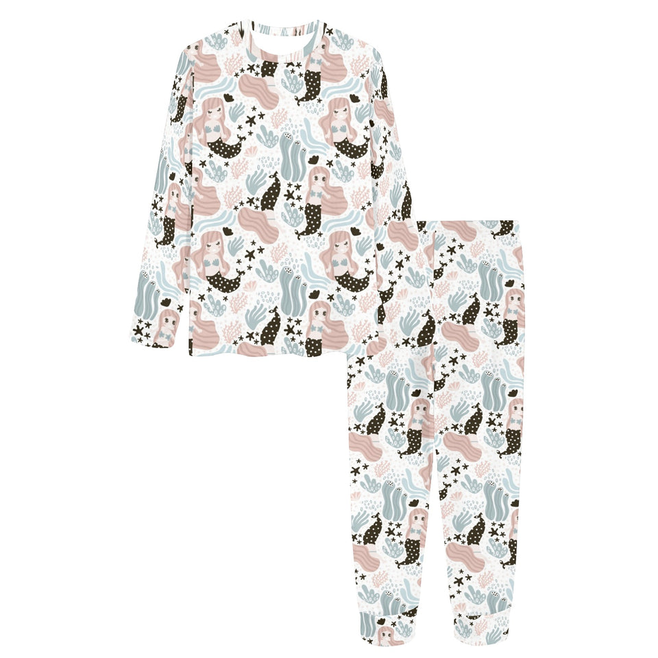 cute mermaid pattern Women's All Over Print Pajama Set