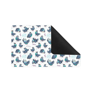 Pigeon Pattern Print Design 02 Doormat