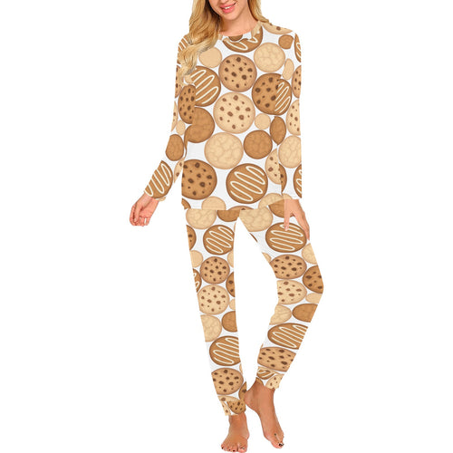 Various cookie pattern Women's All Over Print Pajama Set