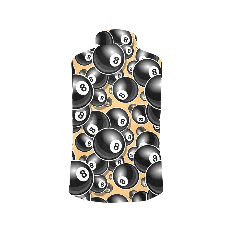 Billiard Ball Pattern Print Design 04 Men's Padded Vest