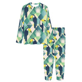 Toucan tropical leaves design pattern Women's All Over Print Pajama Set