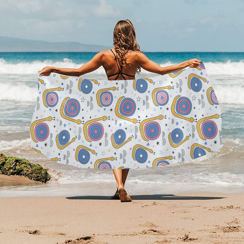Snail Pattern Print Design 05 Beach Towel