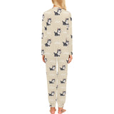 Cute Siberian Husky Women's All Over Print Pajama Set