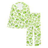 Lime design pattern Women's Long Pajama Set