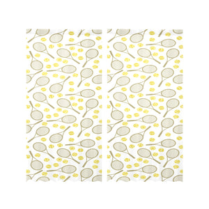 Tennis Pattern Print Design 02 Gauze Curtain