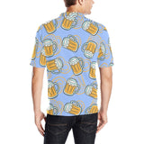 Beer pattern Men's All Over Print Polo Shirt