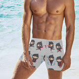 Cute ninja pattern Men's Swimming Trunks