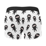 Ninja pattern plaid background Men's All Over Print Boxer Briefs Men's Underwear