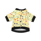 Sun Glasses Pattern Print Design 05 All Over Print Pet Dog Round Neck Fuzzy Shirt