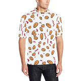 peanuts pattern background Men's All Over Print Polo Shirt