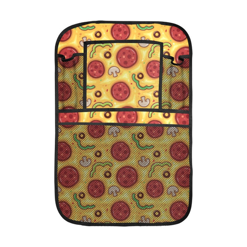 Pizza texture pattern Car Seat Back Organizer