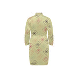 Camera Pattern Print Design 01 Men's Long Sleeve Belted Night Robe