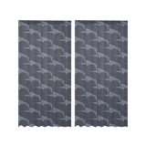 Swordfish Pattern Print Design 03 Gauze Curtain