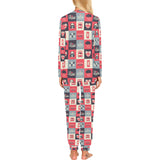 British Pattern Print Design 05 Women's All Over Print Pajama Set