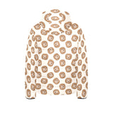Lion Pattern Print Design 01 Kids' Boys' Girls' Padded Hooded Jacket