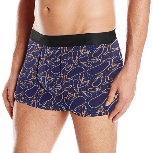 Eggplant Pattern Print Design 04 Men's All Over Print Boxer Briefs Men's Underwear