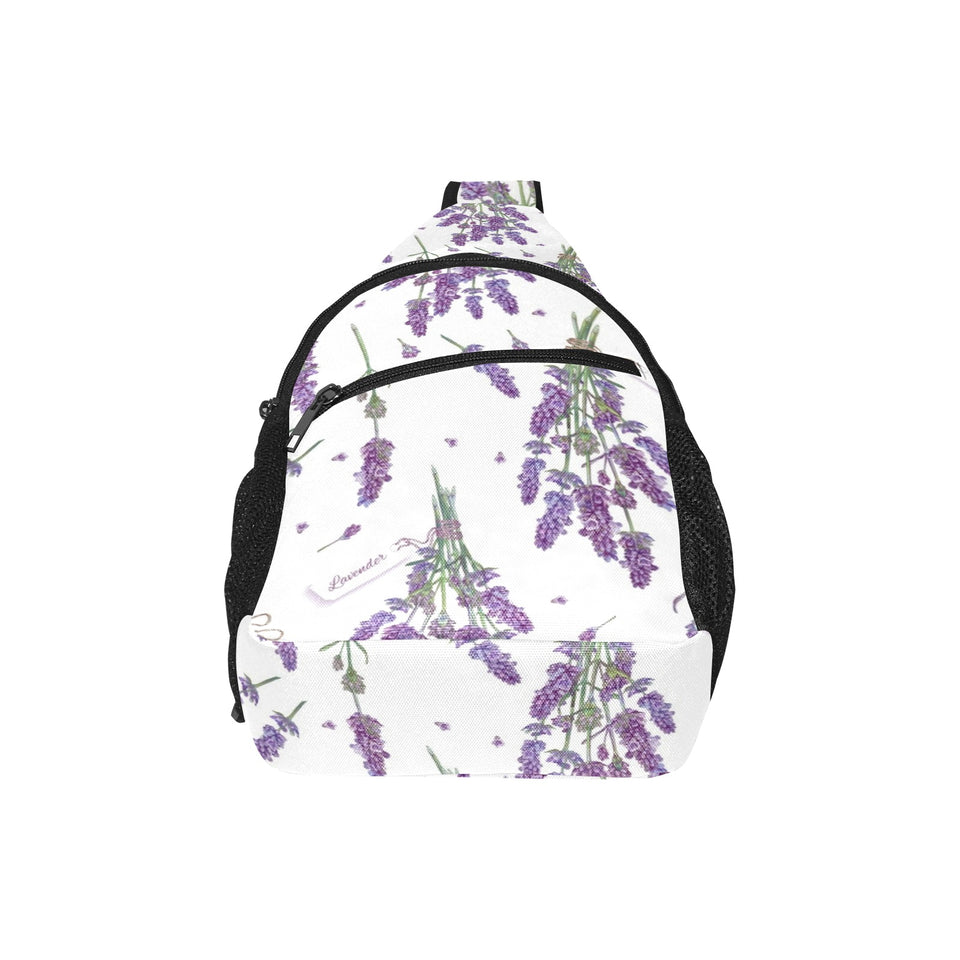 lavender flower design pattern All Over Print Chest Bag
