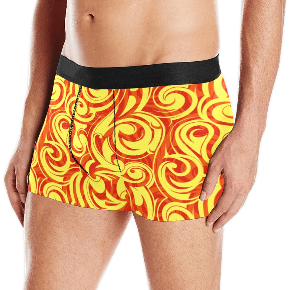Fire flame design pattern Men's All Over Print Boxer Briefs Men's Underwear