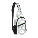 Hand drawn Koala leaves pattern All Over Print Chest Bag