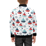 Cute color paper sailboat pattern Kids' Boys' Girls' Bomber Jacket