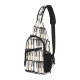 Piano Pattern Print Design 04 All Over Print Chest Bag