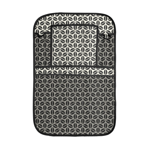 Coffee bean abstract modern pattern Car Seat Back Organizer