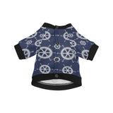 nautical steering wheel design pattern All Over Print Pet Dog Round Neck Fuzzy Shirt