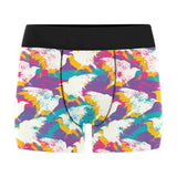 Colorful crow illustration pattern Men's All Over Print Boxer Briefs Men's Underwear