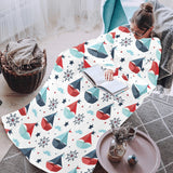 Cute color paper sailboat pattern Blanket Robe with Sleeves