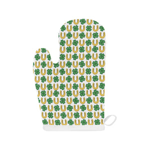 Horseshoes Pattern Print Design 04 Heat Resistant Oven Mitts