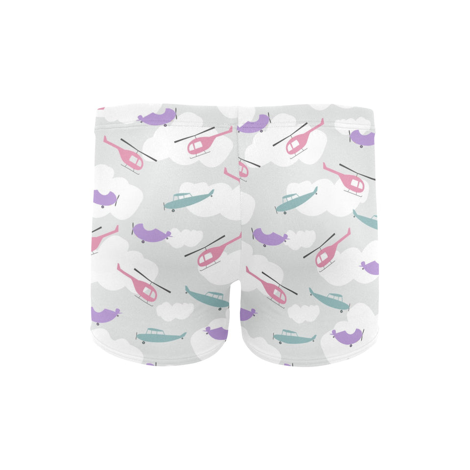 Helicopter plane pattern Men's Swimming Trunks